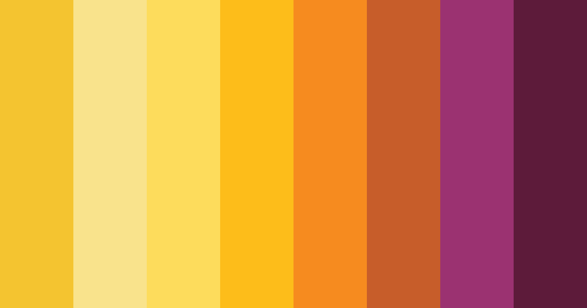 Download warm yellow color palette PNG image (landscape)