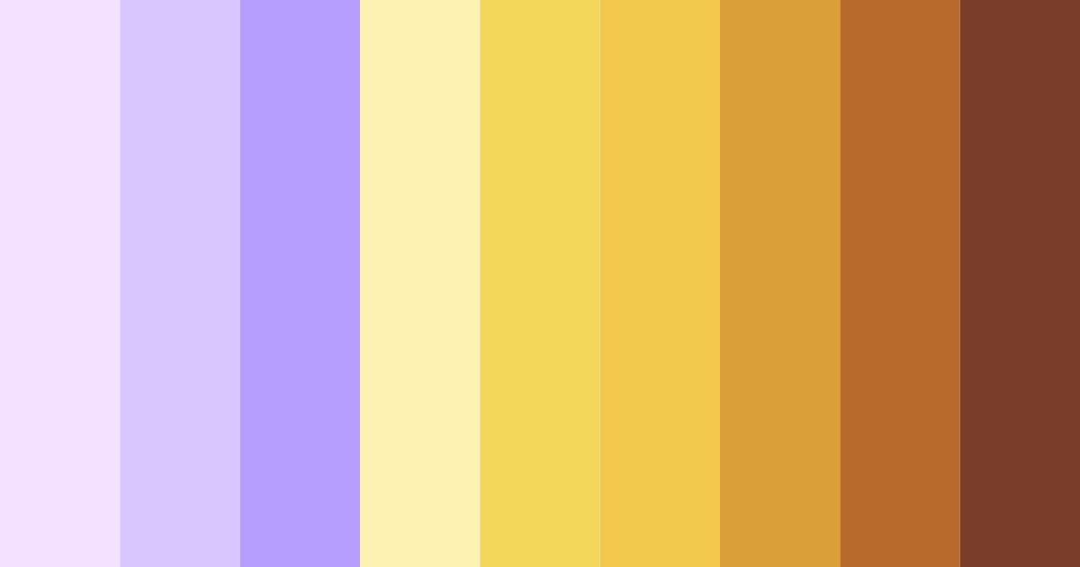 Download purple and yellow harmony color palette PNG image (landscape)