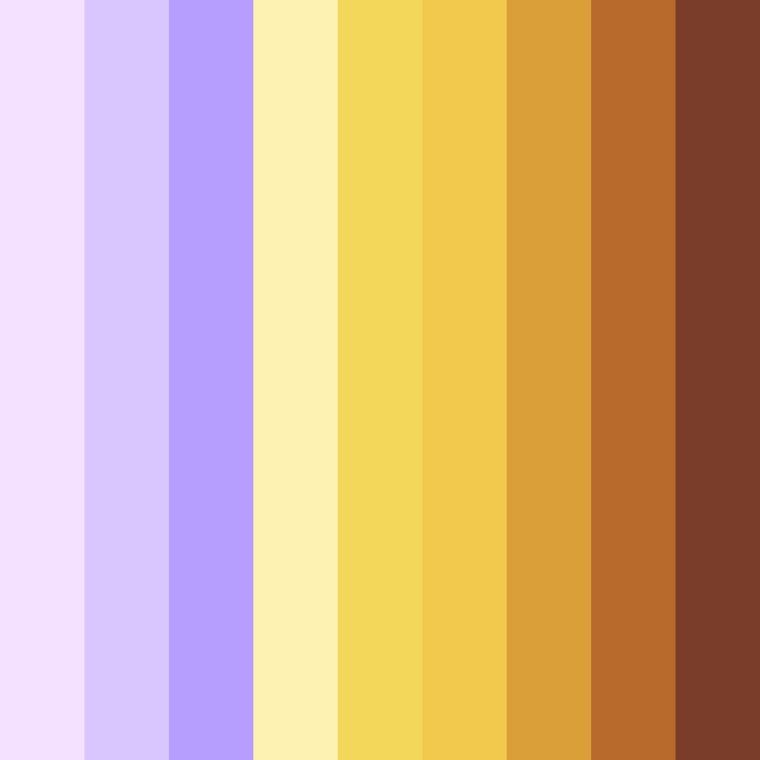 Download purple and yellow harmony color palette PNG image (square)