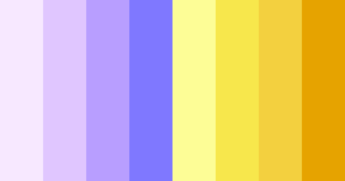 Download purple and yellow delight color palette PNG image (landscape)
