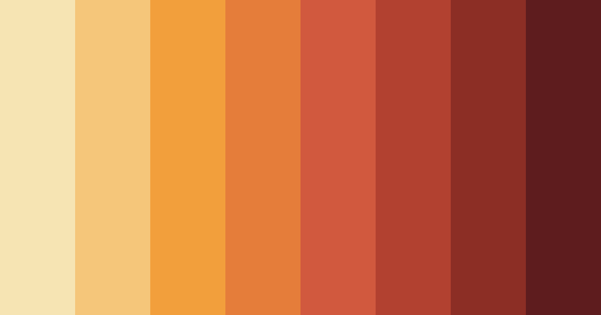 Download autumnal ember color palette PNG image (landscape)