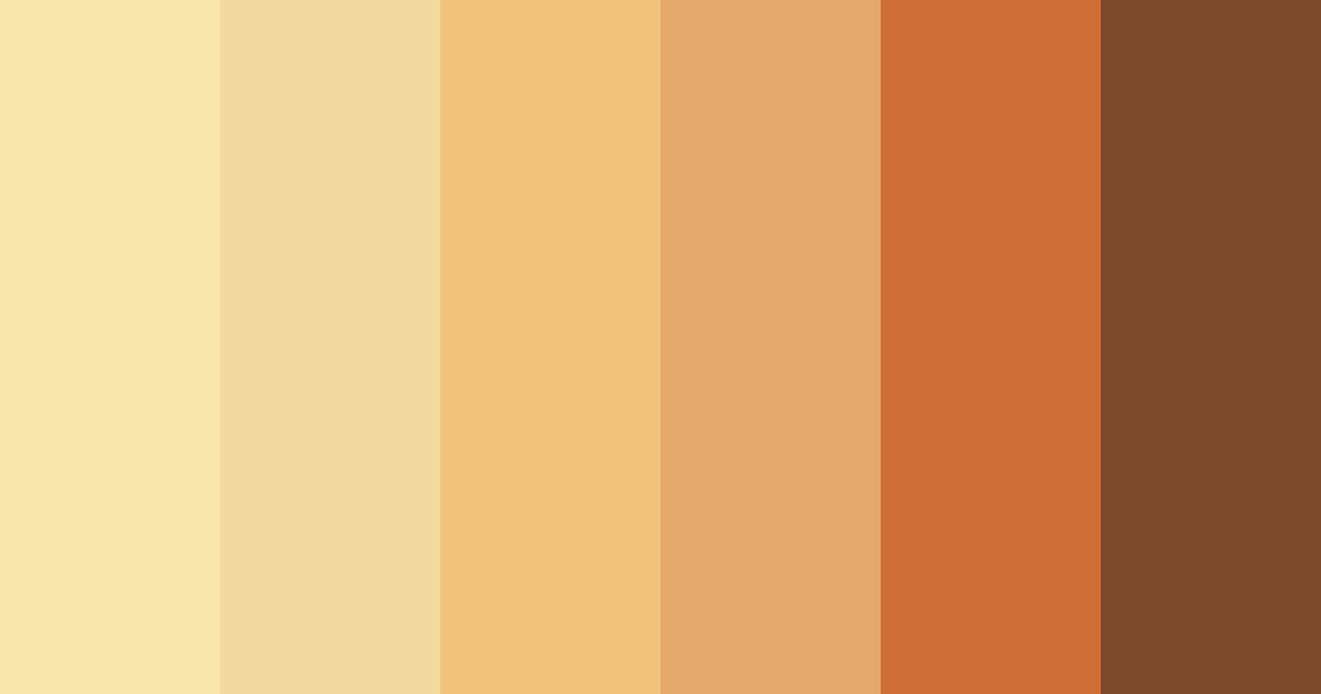 Download earthy yellow color palette PNG image (landscape)