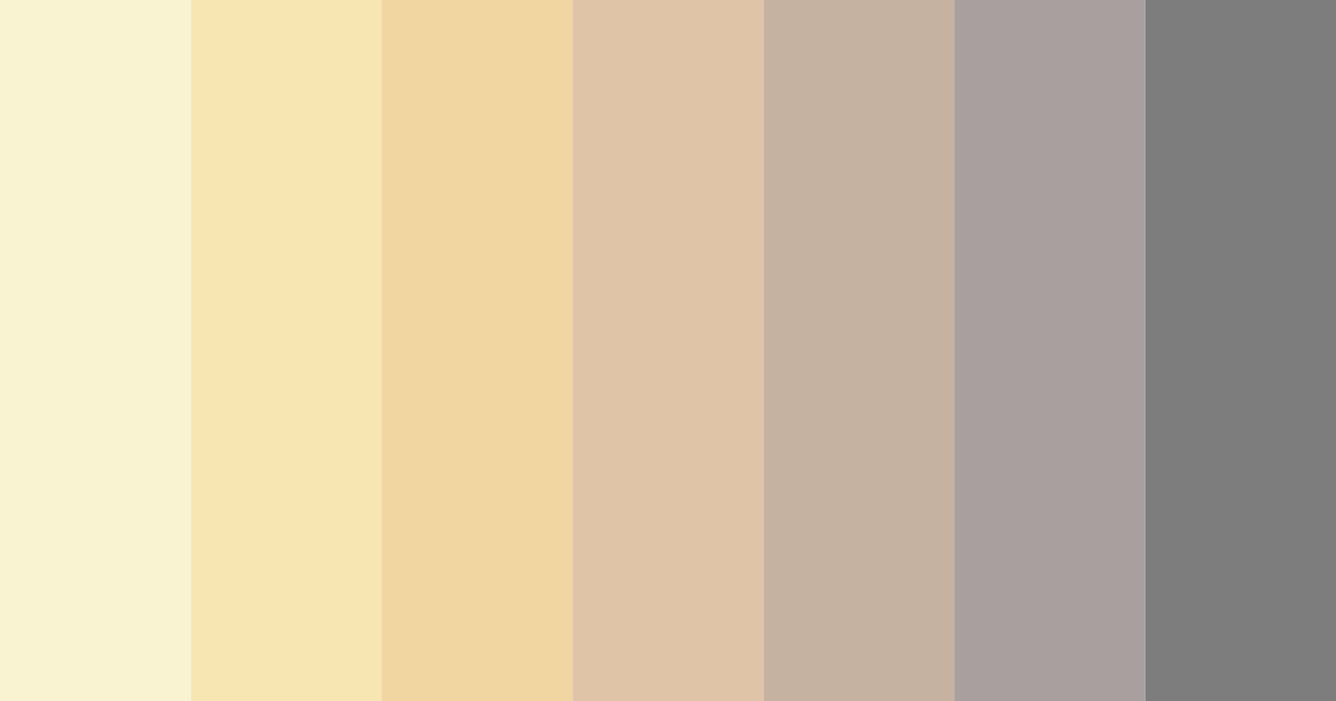 Download light yellow gray color palette PNG image (landscape)