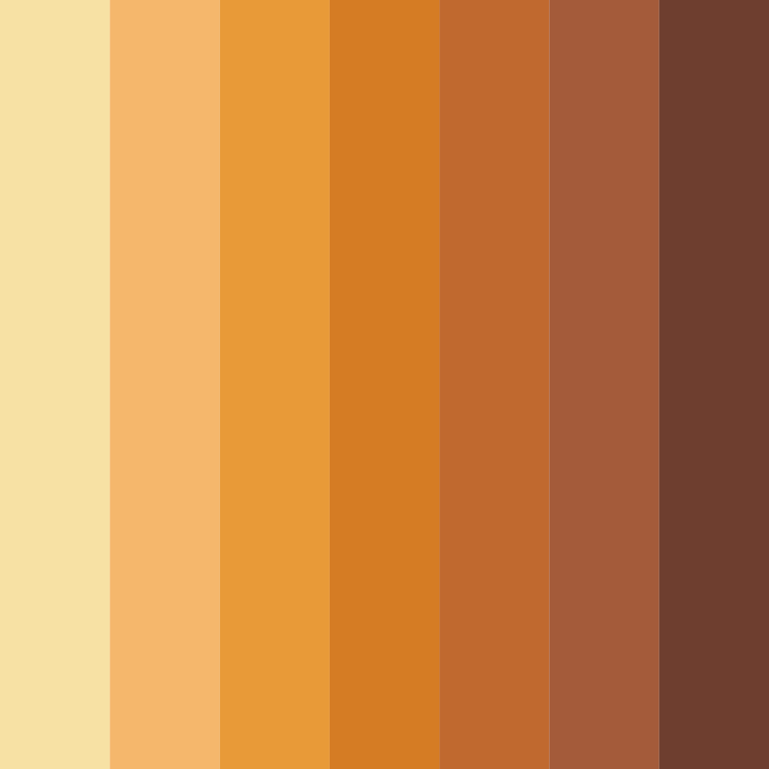 Download autumn orange color palette PNG image (square)