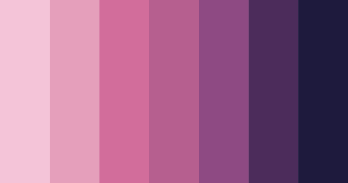 Download twilight blooms color palette PNG image (landscape)