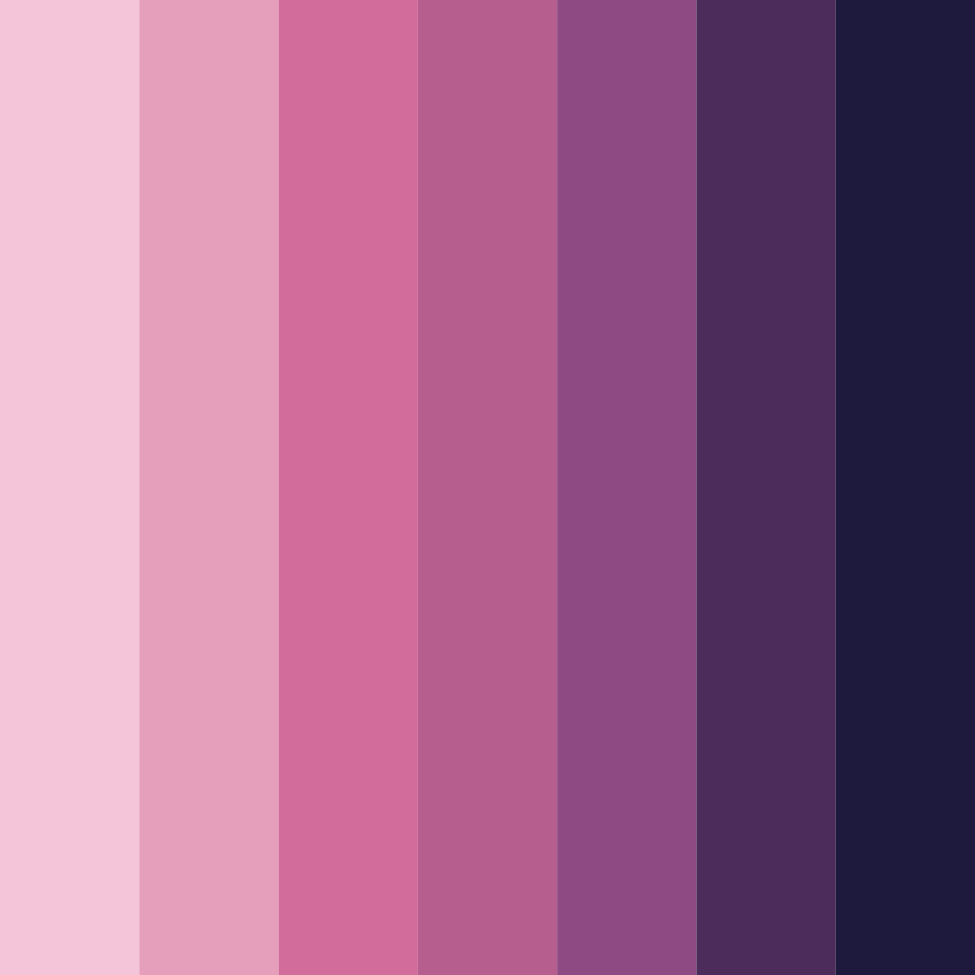 Download twilight blooms color palette PNG image (square)