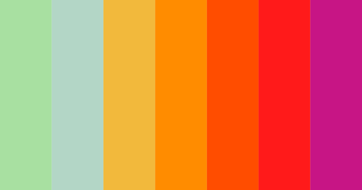 Download vibrant green color palette PNG image (landscape)