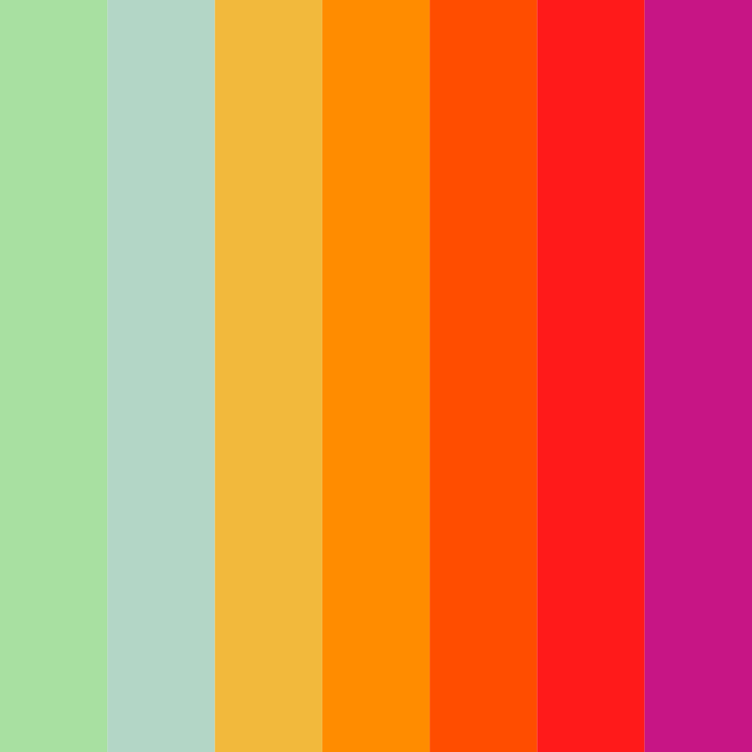Download vibrant green color palette PNG image (square)