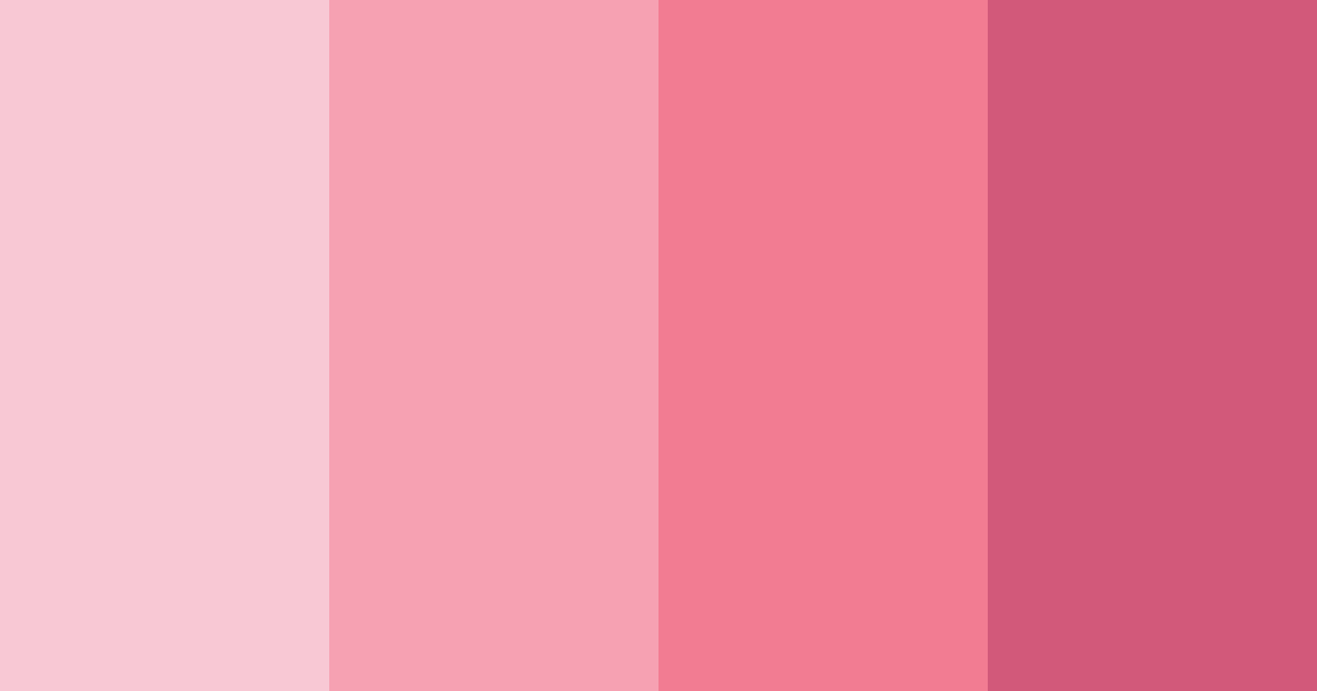 Download warm pink shades color palette PNG image (landscape)