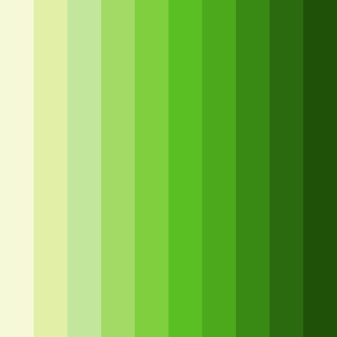 Download lush green symphony color palette PNG image (square)