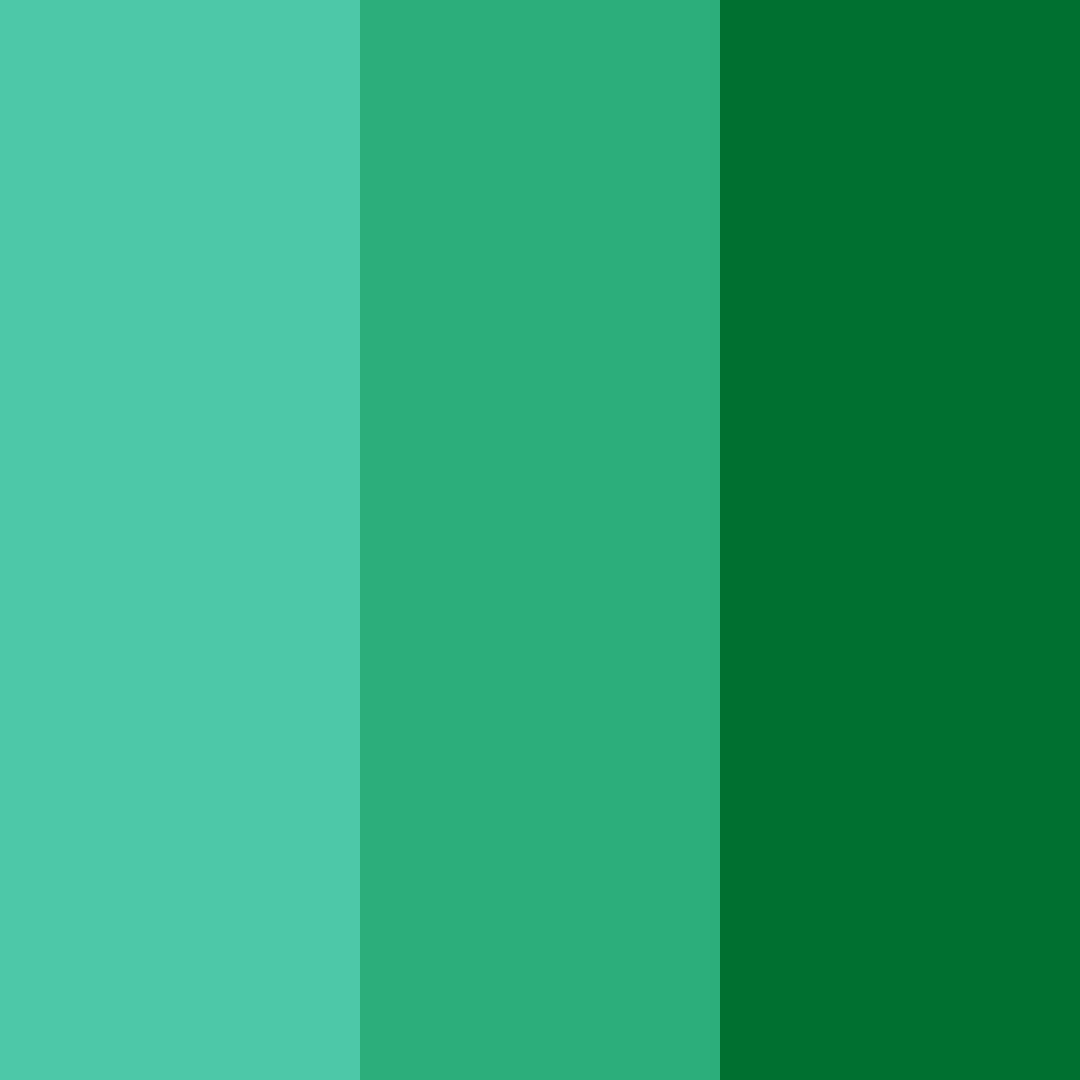 Download green oasis color palette PNG image (square)