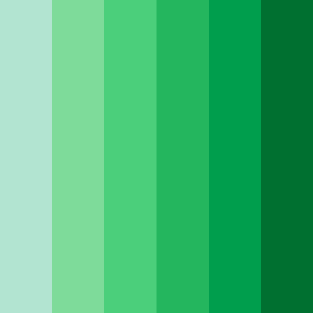 Download emerald mirage color palette PNG image (square)