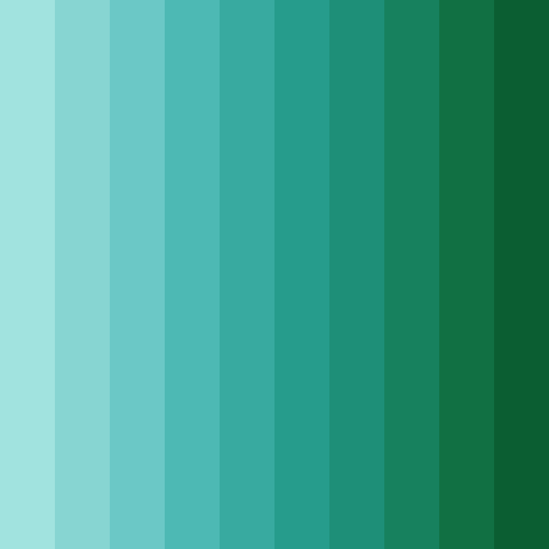 Download tropical teal serenity color palette PNG image (square)
