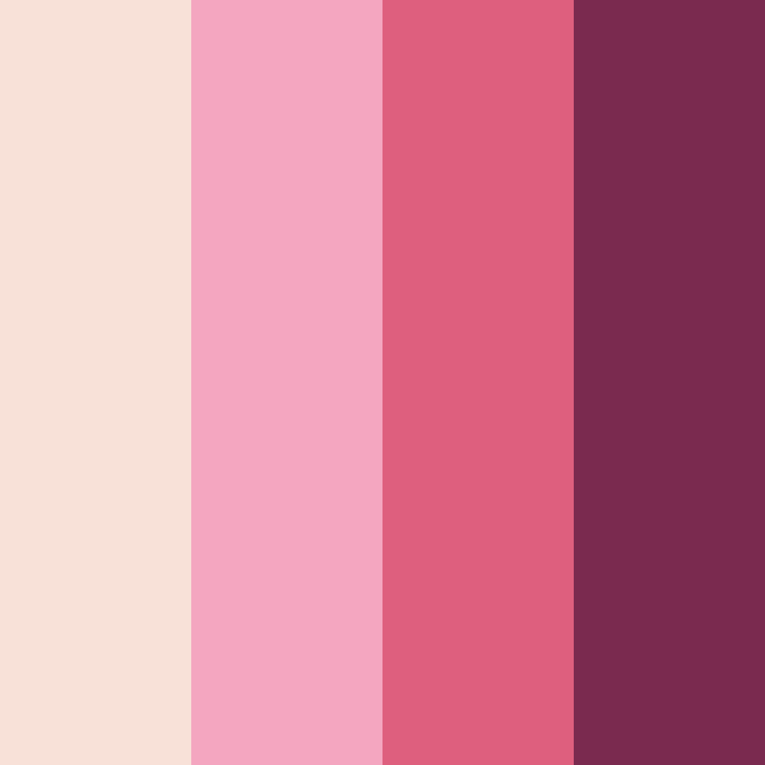 Download pink charm color palette PNG image (square)