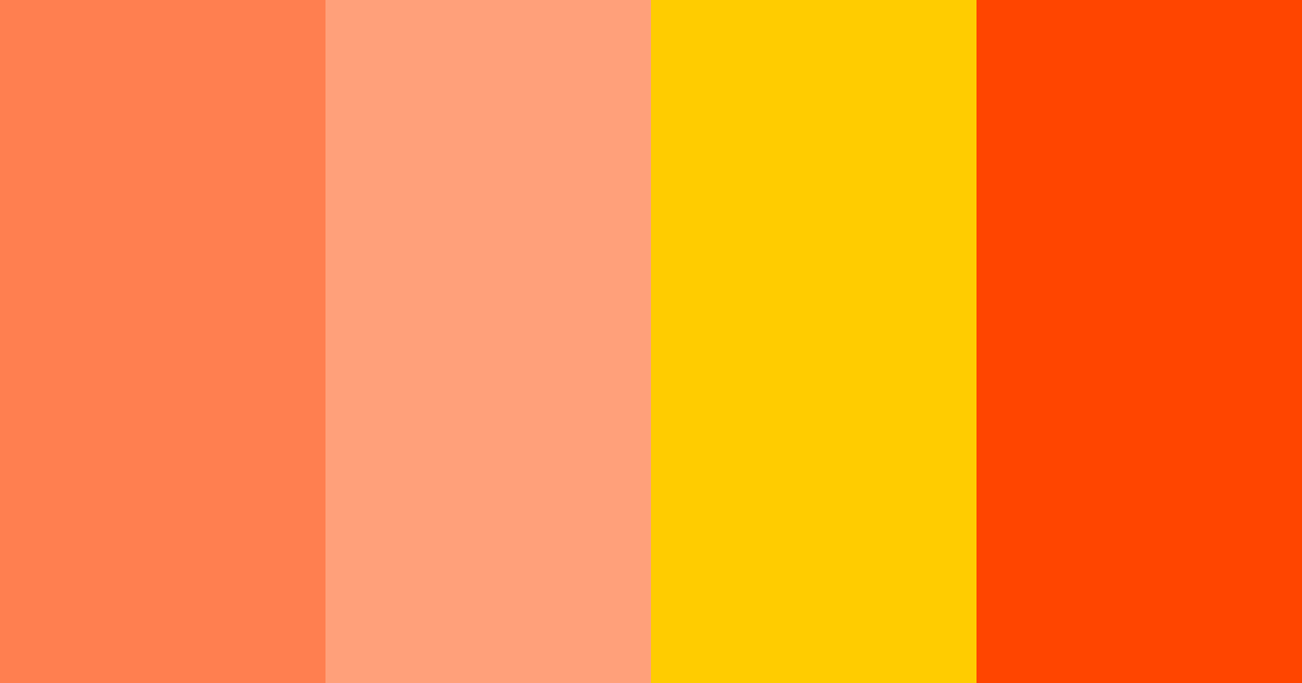 Download vivid sunset color palette PNG image (landscape)