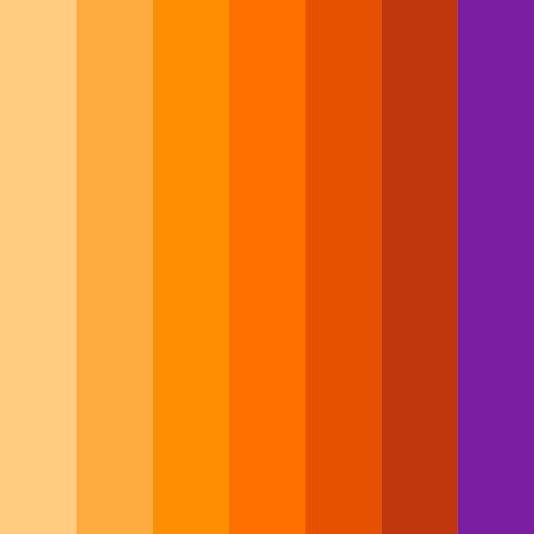 Download sunset serenade color palette PNG image (square)