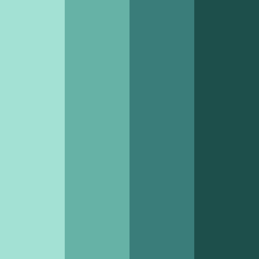 Download teal vitality color palette PNG image (square)