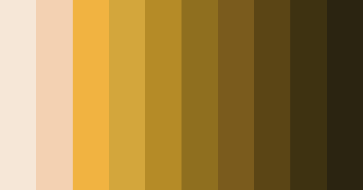 Download golden autumn harvest color palette PNG image (landscape)