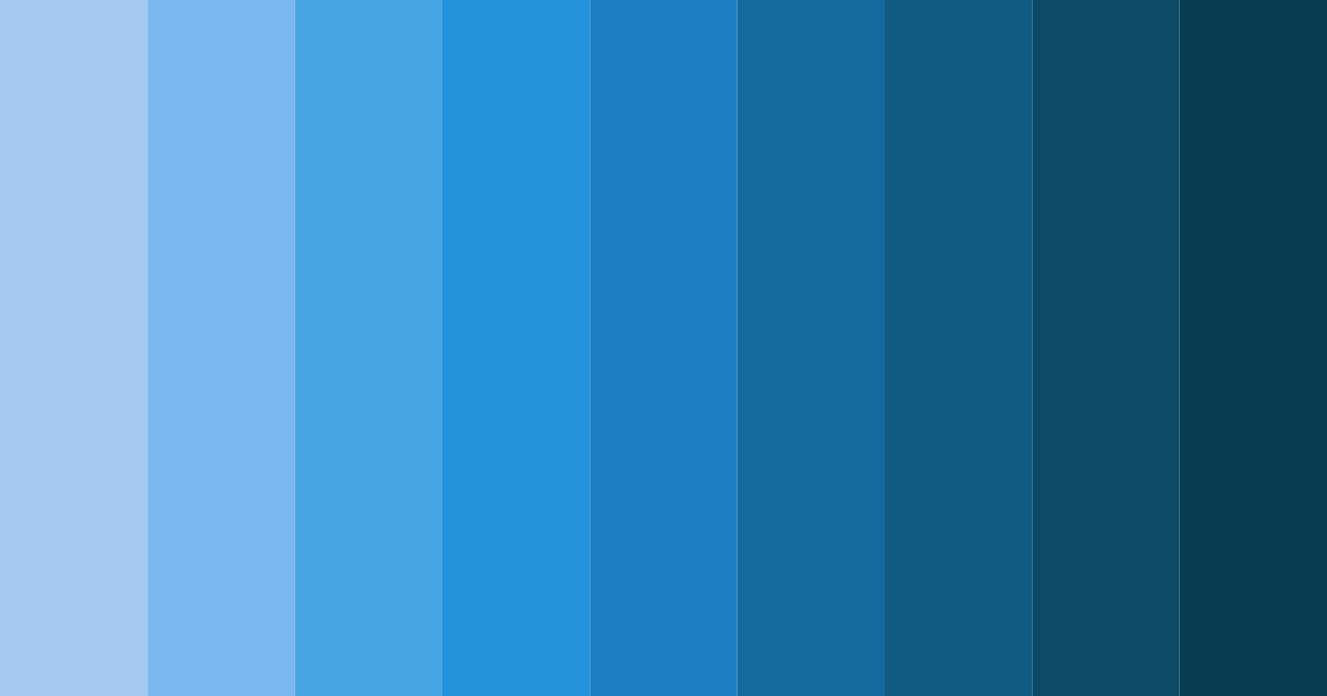 Download azure cascade color palette PNG image (landscape)