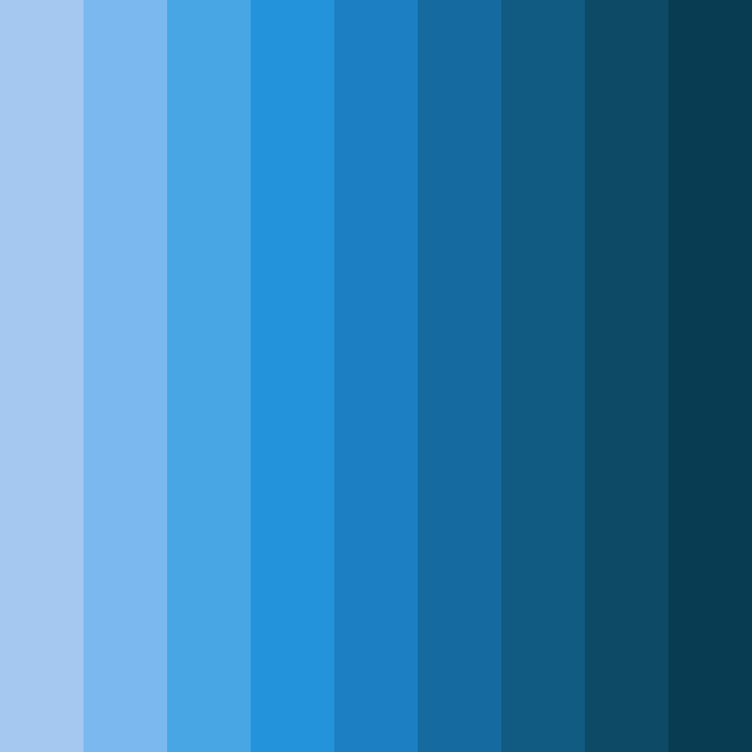 Download azure cascade color palette PNG image (square)