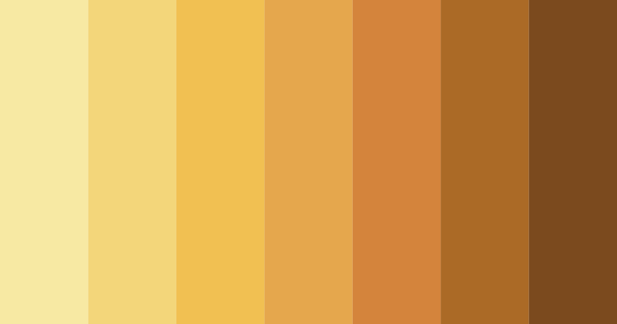 Download earthy yellow color palette PNG image (landscape)