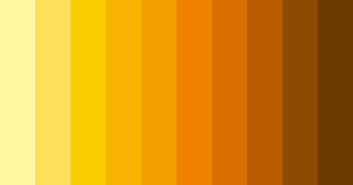 Download shades of yellow and black color palette PNG image (landscape)
