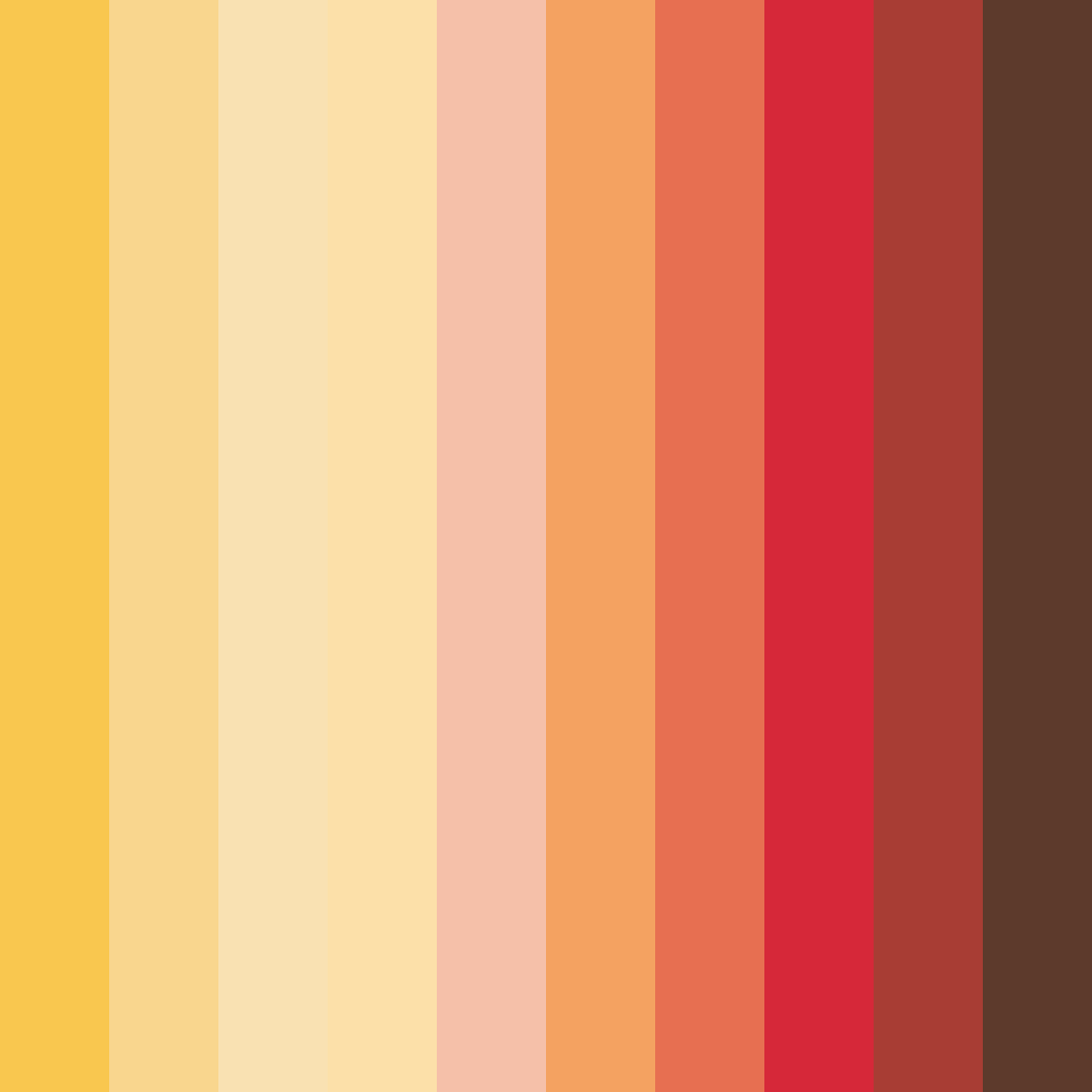Download warm yellow color palette PNG image (square)