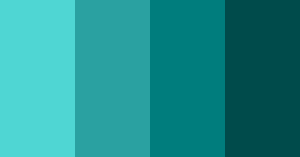 Download tropical teal oasis color palette PNG image (landscape)