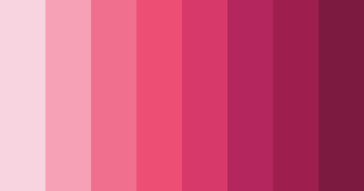 Download rose shades color palette PNG image (landscape)