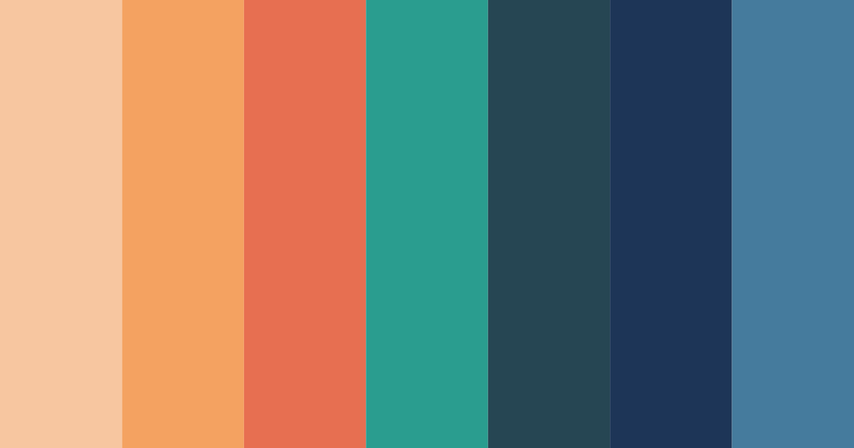 Download stylish blue color palette PNG image (landscape)