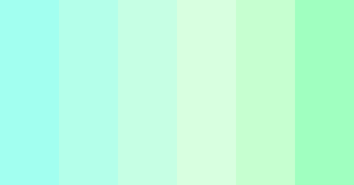 Download light aqua color palette PNG image (landscape)