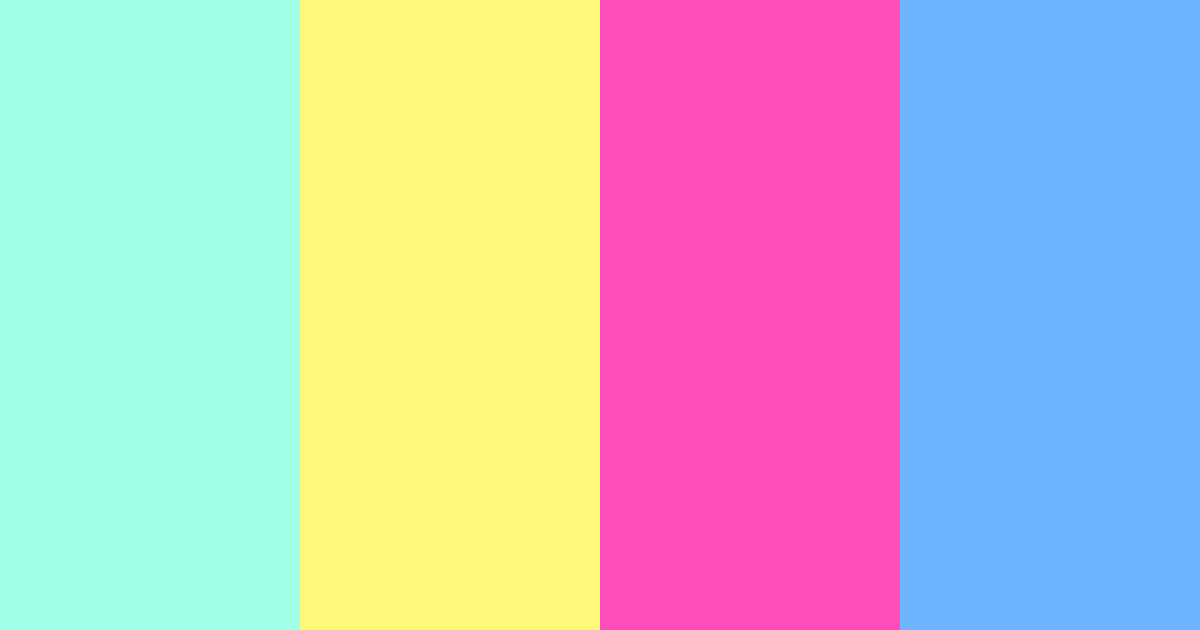 Download bright aqua color palette PNG image (landscape)