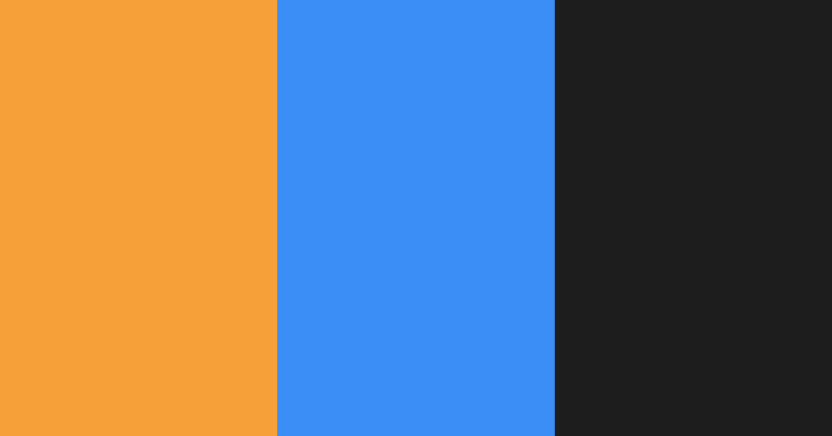 Download vibrant orange blue color palette PNG image (landscape)