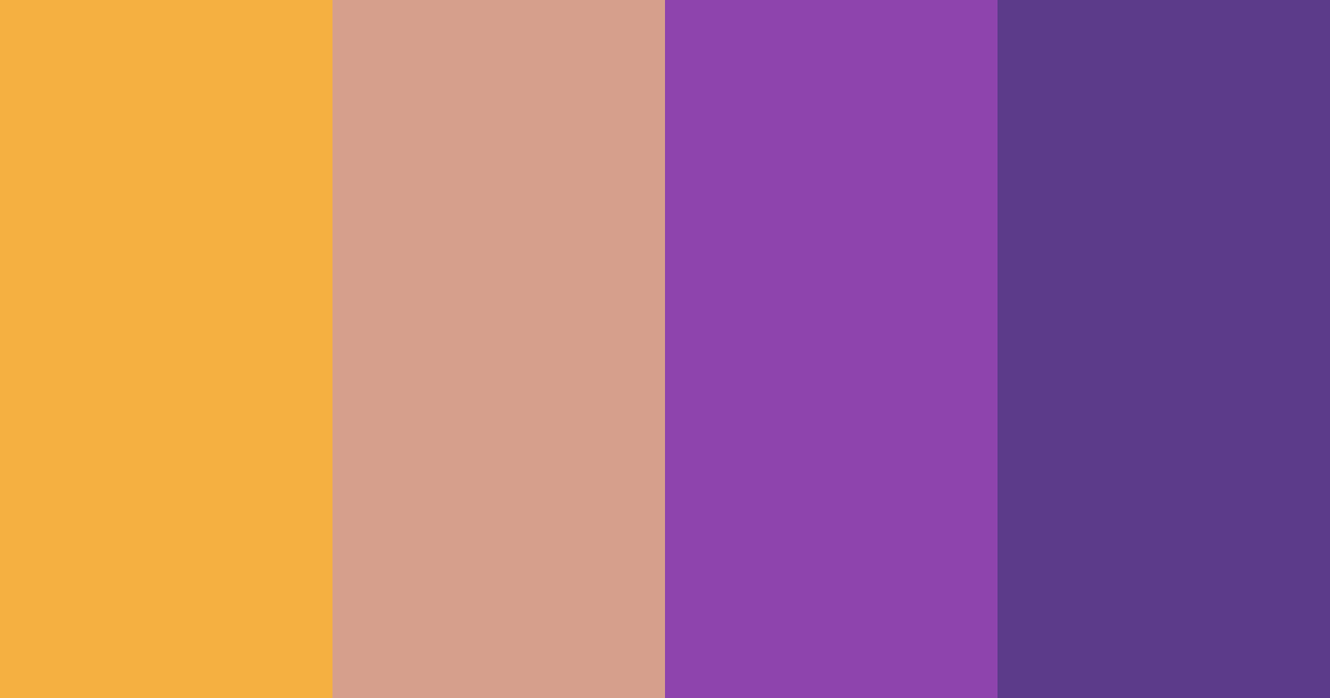 Download orange and purple dream color palette PNG image (landscape)