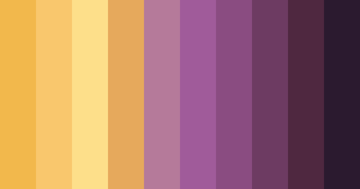 Download orange and purple dream color palette PNG image (landscape)