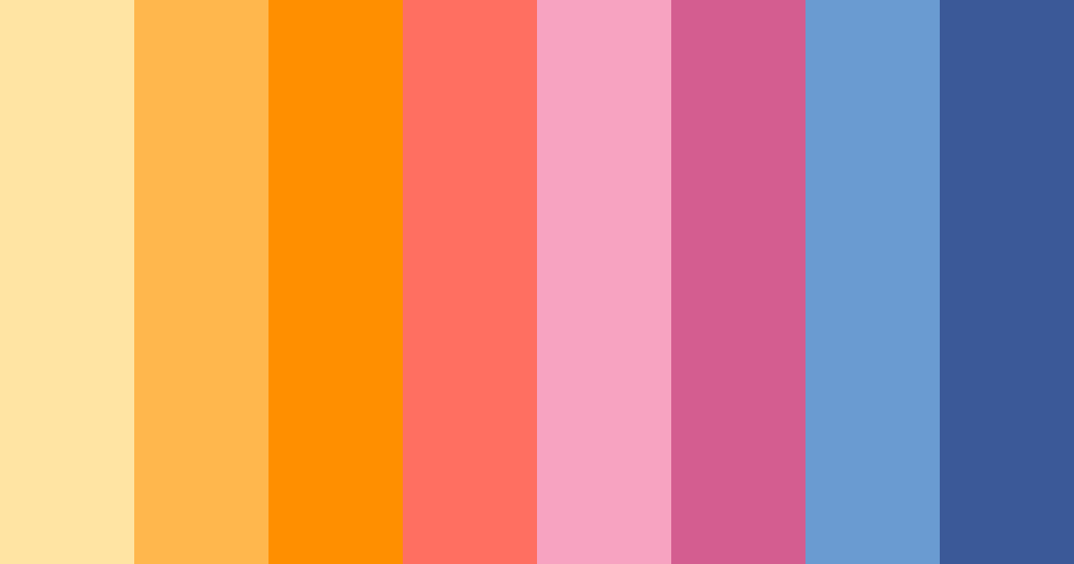 Download sunset rose color palette PNG image (landscape)