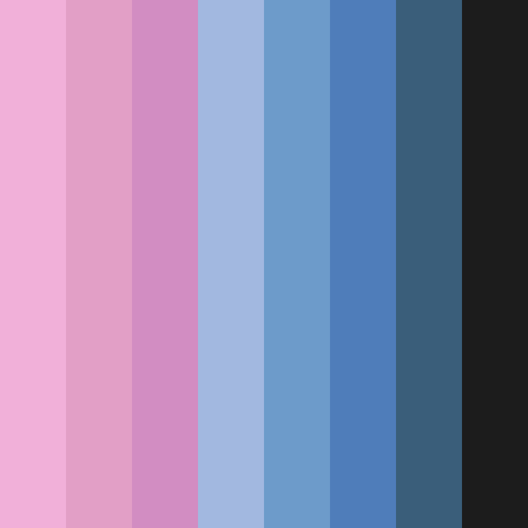 Download blue rose garden color palette PNG image (square)