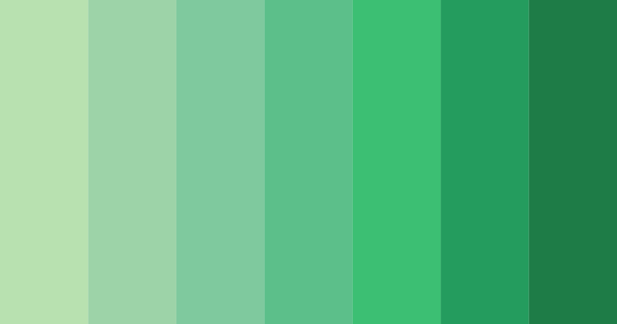 Download emerald serenity color palette PNG image (landscape)