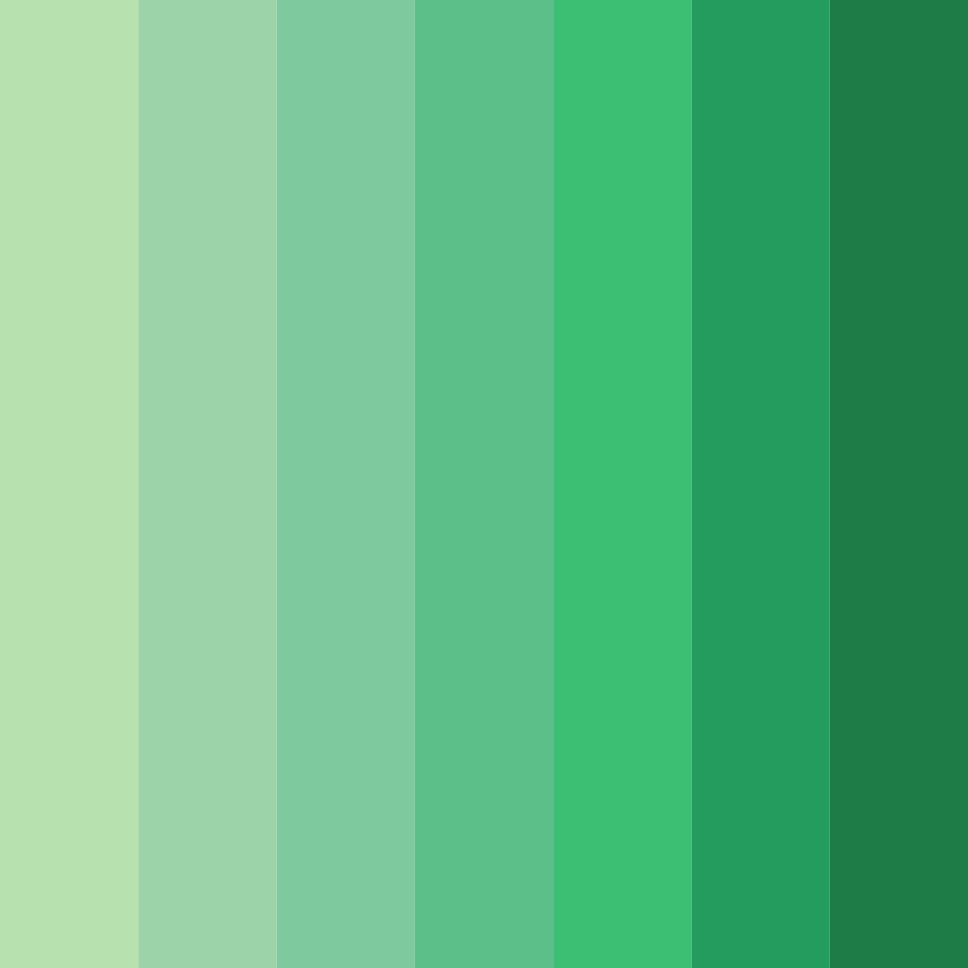 Download emerald serenity color palette PNG image (square)
