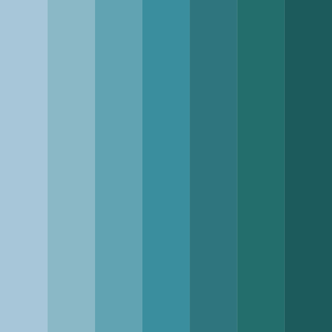 Download aqua awakening color palette PNG image (square)