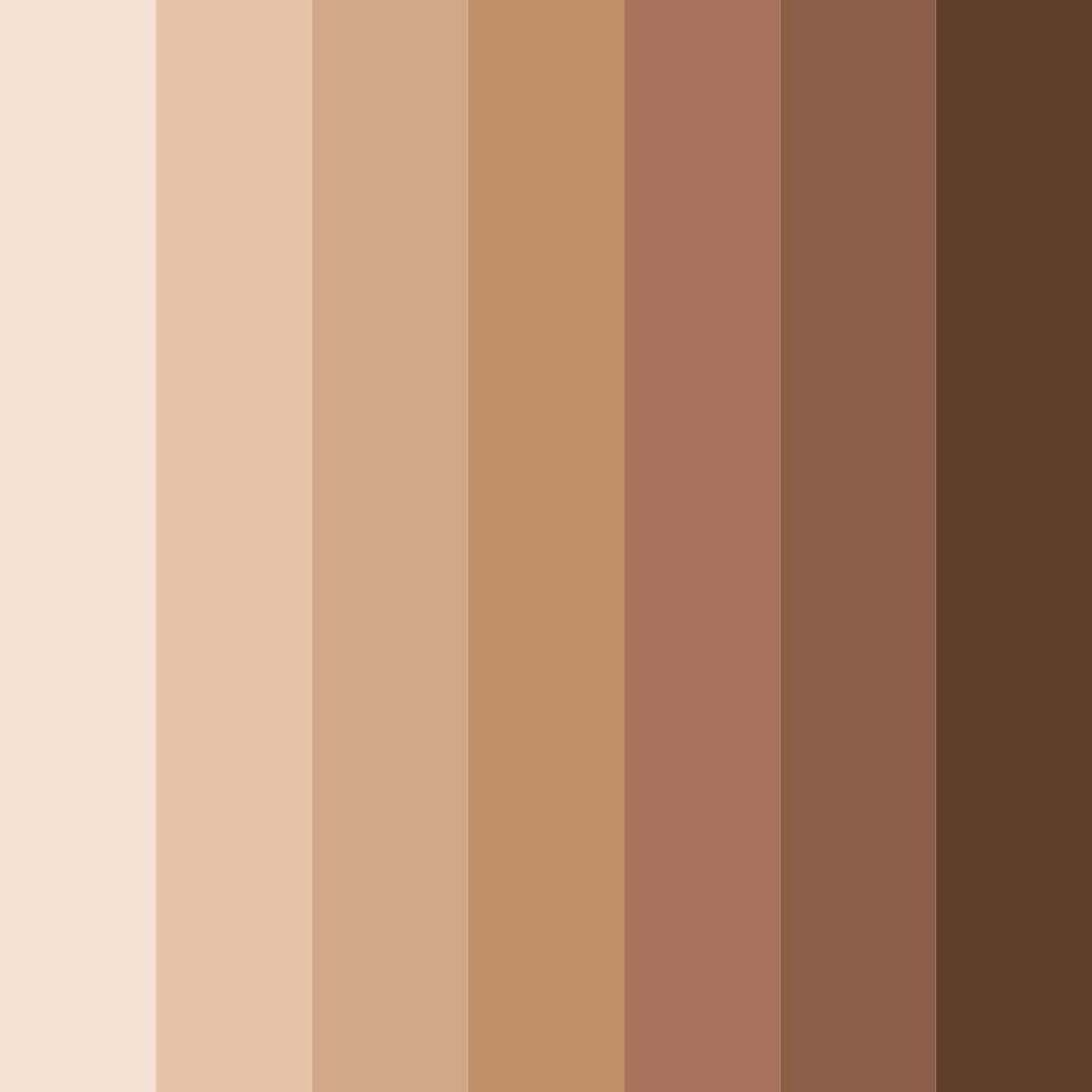 Download beige beach color palette PNG image (square)