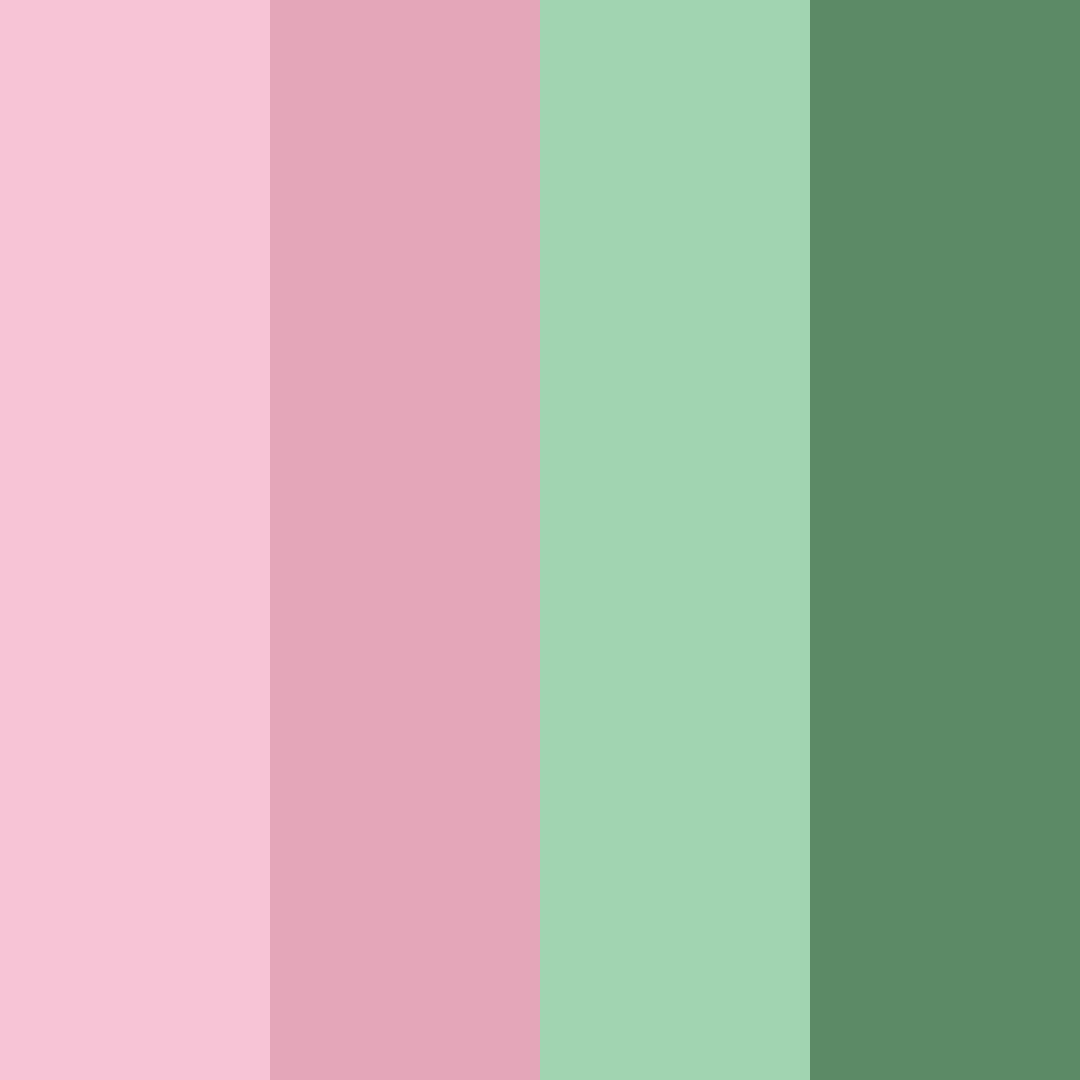 Download blossom serenity color palette PNG image (square)