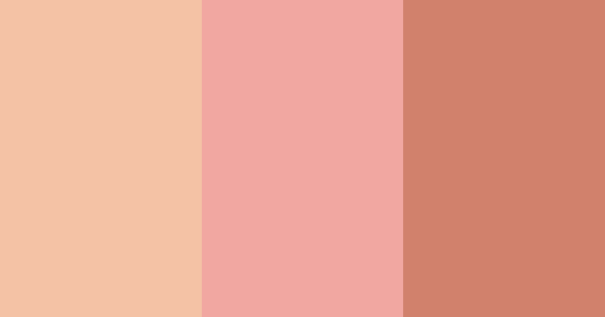 Download peachy coral color palette PNG image (landscape)