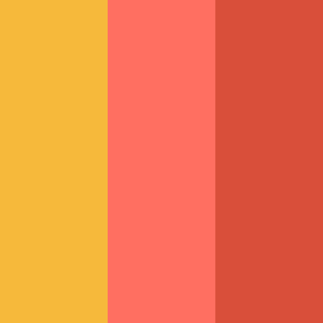 Download rainbow orange color palette PNG image (square)