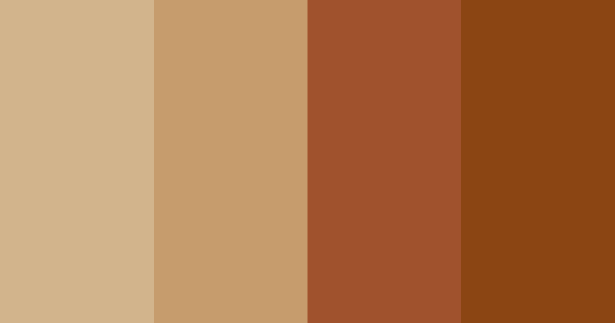 Download brown shades color palette PNG image (landscape)