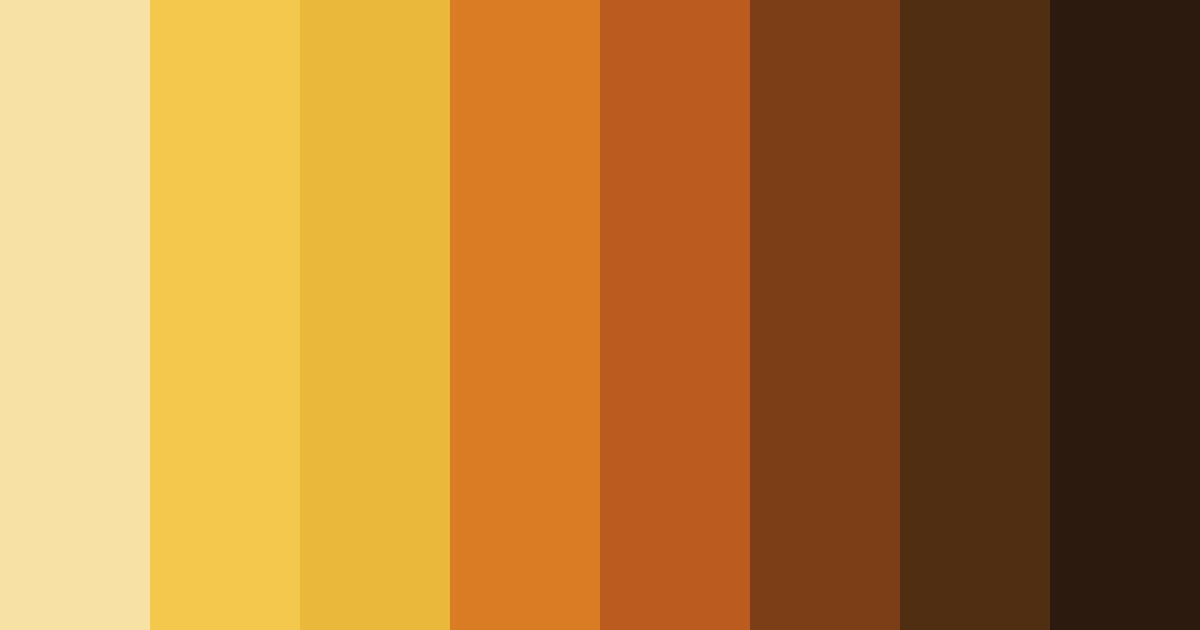 Download golden autumn glow color palette PNG image (landscape)