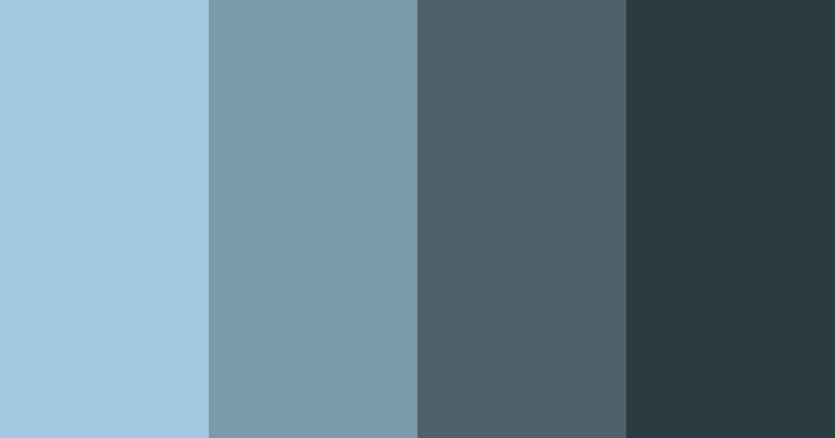 Download blue melancholy color palette PNG image (landscape)