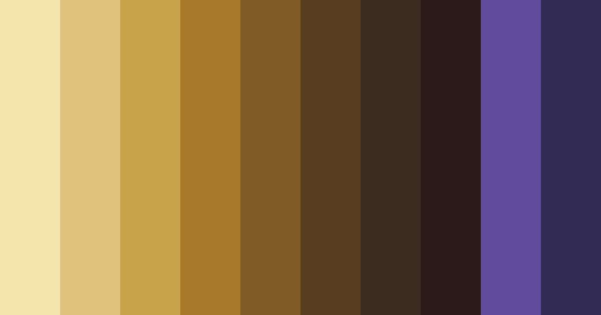Download golden twilight color palette PNG image (landscape)