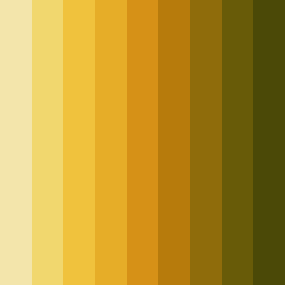 Download golden dawn color palette PNG image (square)