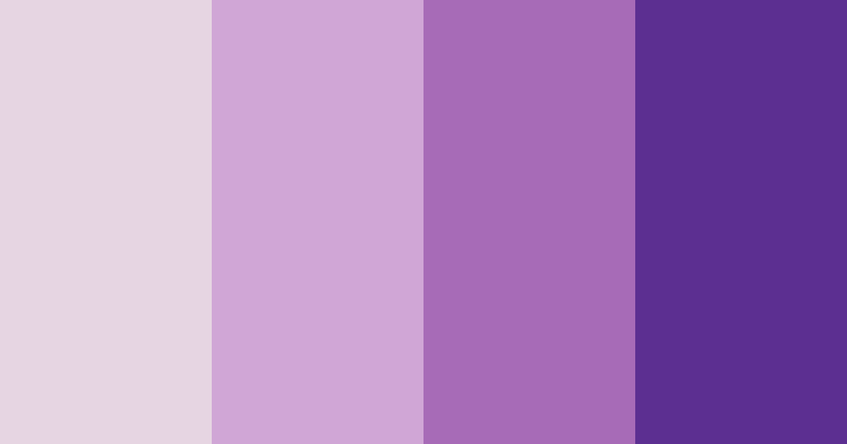 Download whimsical violets color palette PNG image (landscape)